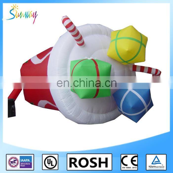 OEM inflatable Christmas sock model for Chrismas holiday