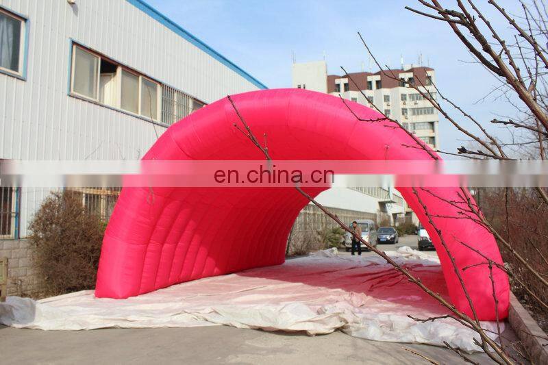 costomized new style multicolor giant entrance inflatable tunnel tent for sale