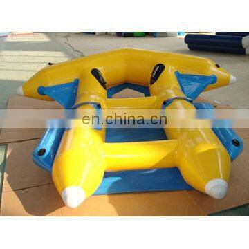 inflatable 6 seat fly fish water game, aqua fly fish toy customized colour