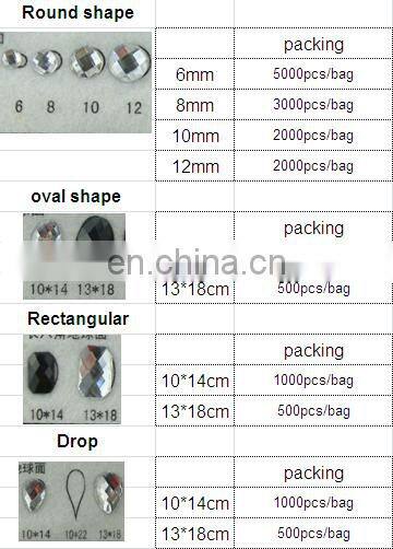 Jet Hematite acrylic hot fix stone