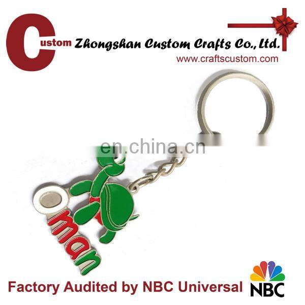 Promotional gifts Honor Cross with hard Enamel souvenir metal keychain