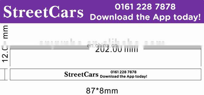 Personalised Printed Ad Loop Key Rings
