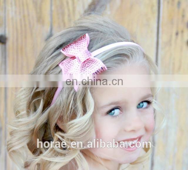 Sequin flower Hair Bow for Handmade DIY Baby Hair Accessories