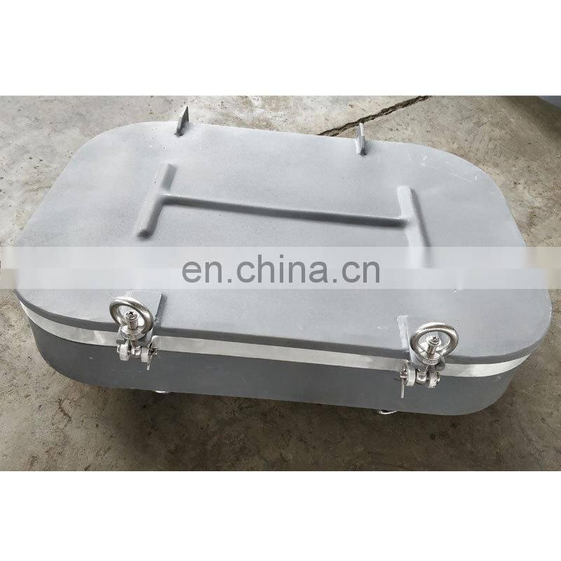 Custom Rectangular Aluminum Marine Window with Deadlight