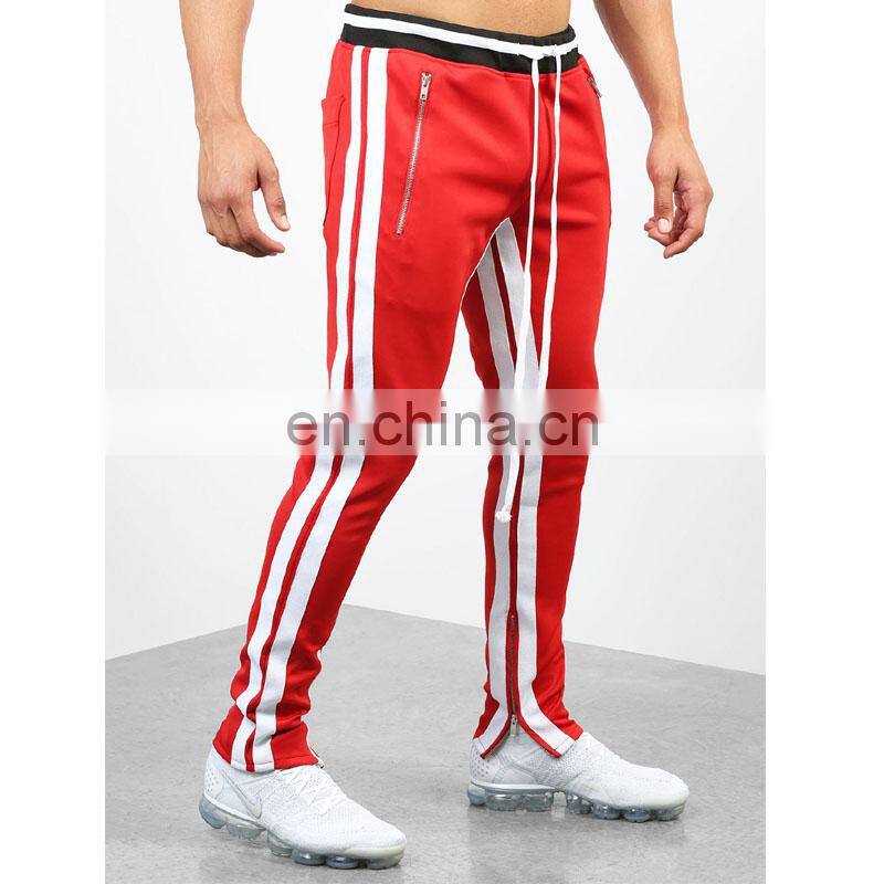 DiZNEW 2019 wholesale high quality stripe track pants trousers for men