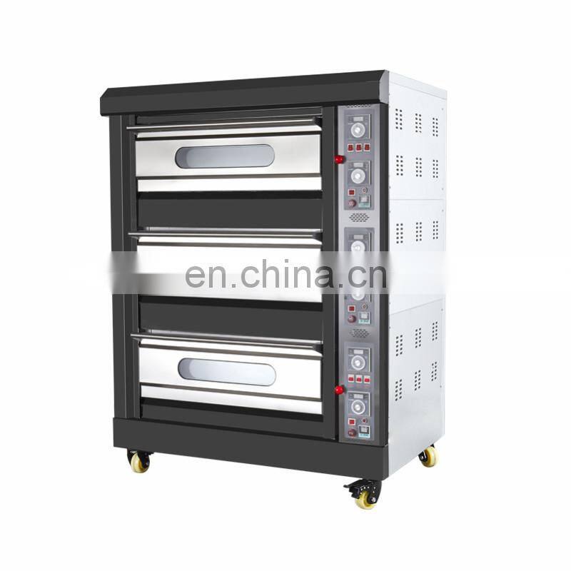 3 Decks Commercial Electric Pizza Oven Manufacturer Baking Bread cupcakes pies biscuits