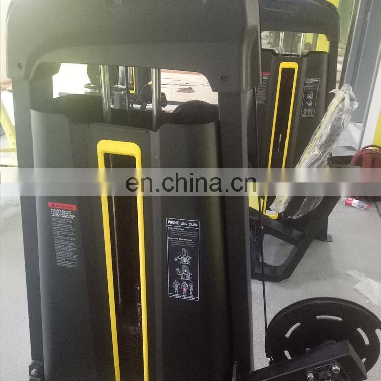 Shandong commercial pin loaded gym equipment prone leg curl machine