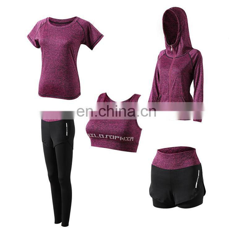 Wholesale Custom Fitness Wear Women Sportswear 5 sets