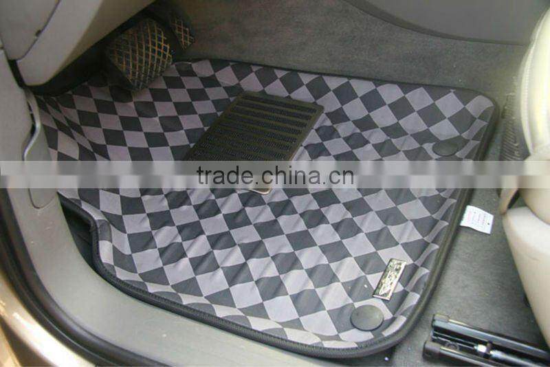Wearproof leather 3D car carpet