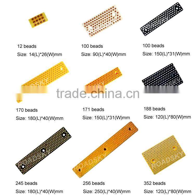 Visible Warning Anti-press Yellow Glass Reflector Road Marking