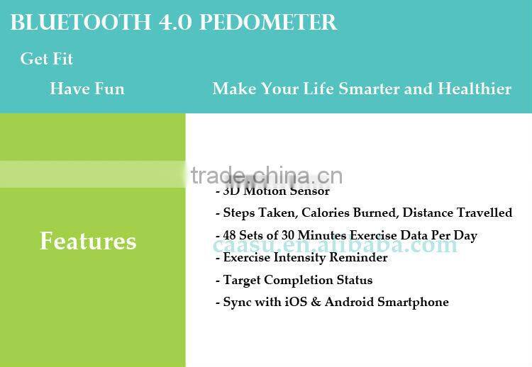 2014 Latest Activity Monitor G Sensor 3D Pedometer Bluetooth