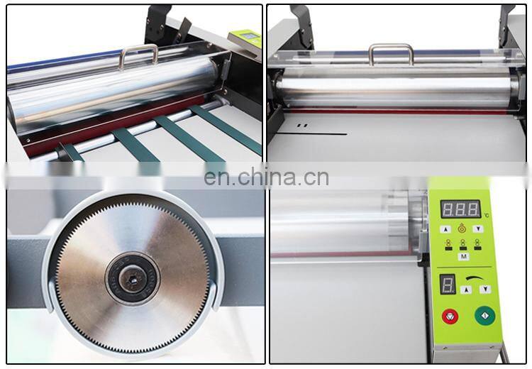 L380 hot roll laminator for printing shop 375mm width lamination size thermal automatic laminator machine