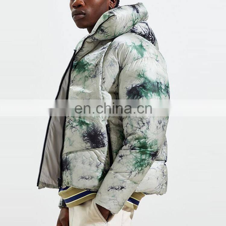 Factory Outlet 2021 Christmas Newest Low Price Customized Men's Winter Jacket Street Style Printed Warm Thick Bubble Down Jacket