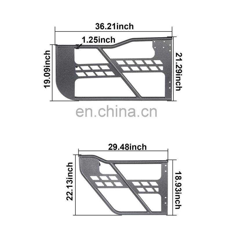 JL1078 JK TUBE 4 DOOR half door for Vehicles for jeep for wrangler JL accessories steel door for jeep JL2018+ new desigh LANTSUN