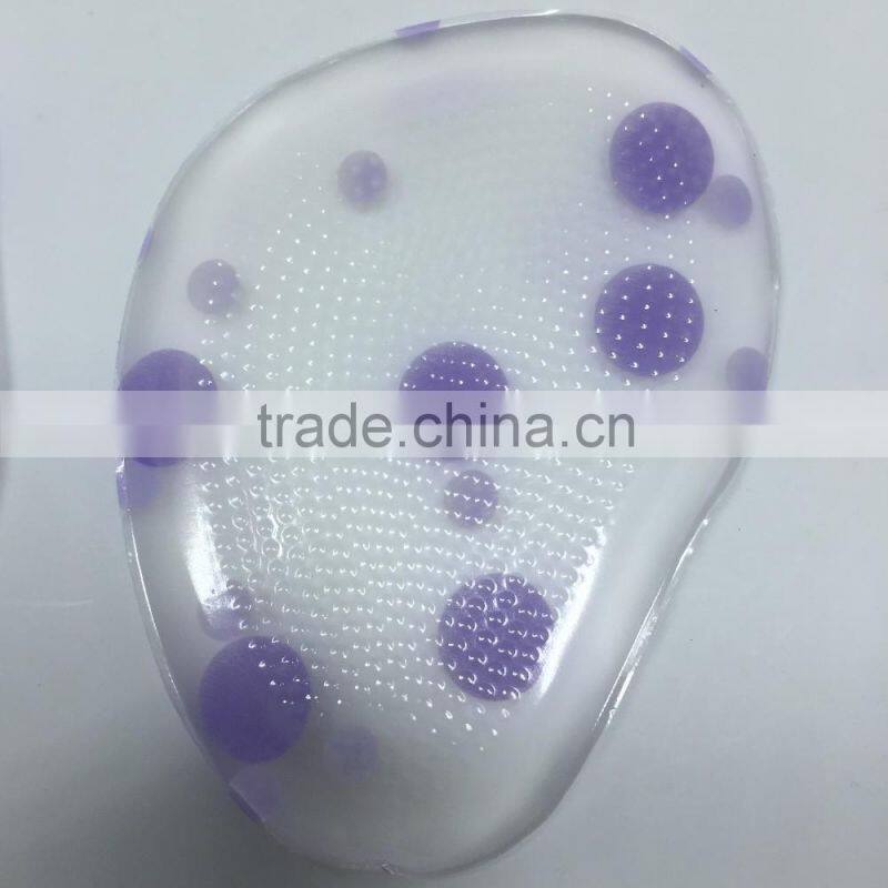 High heels silicone gel forefoot pad Footcare Pu Gel Massage Anti-slip Pad Forefoot Cushion