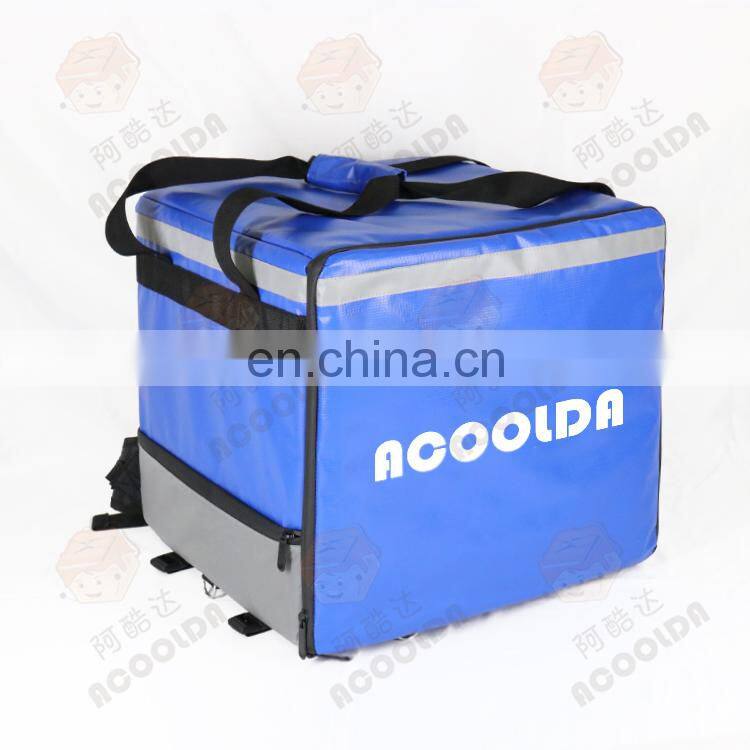 Heated Food Insulation Bag Pizza Delivery Backpack for Scooter Carton Customized Color