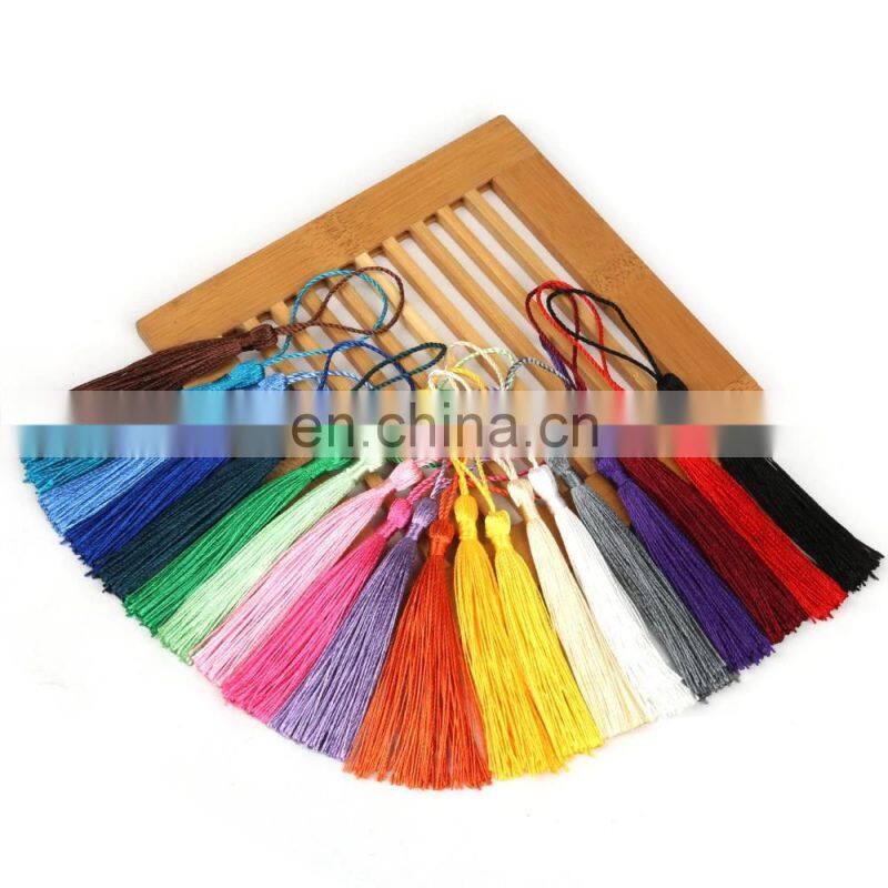 Polyester Silk Tassel Fringe 13cm Cotton Tassels Trim For Sewing Curtains Accessories