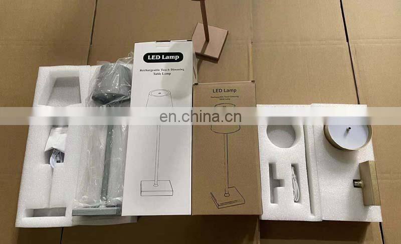 USB Touch dimming lampada da tavolo ricaricabile led
