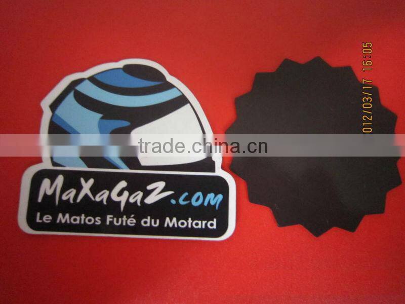 die cut custom shape fridge magnet, soft magnetic board sticker for advertising