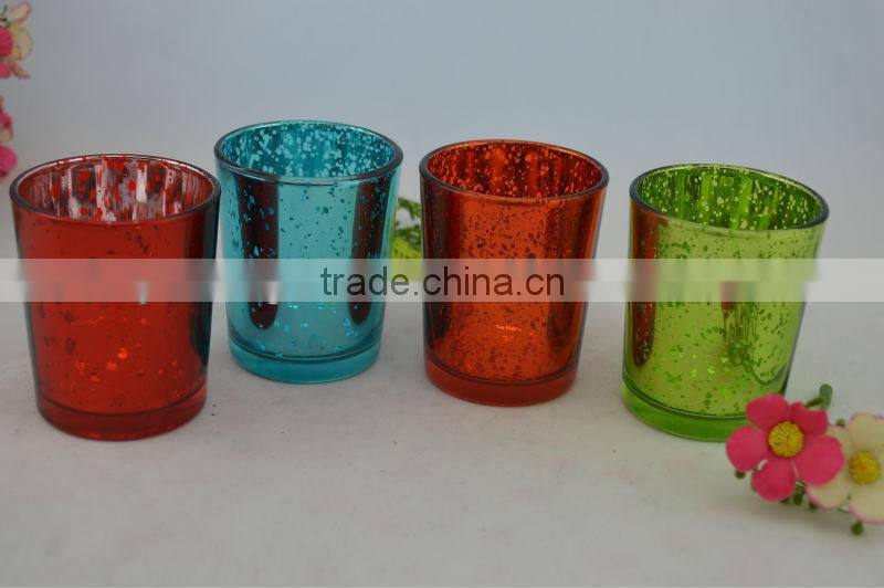 Glass Candle Holder With Wax wedding decoration candelabra favor wholesale