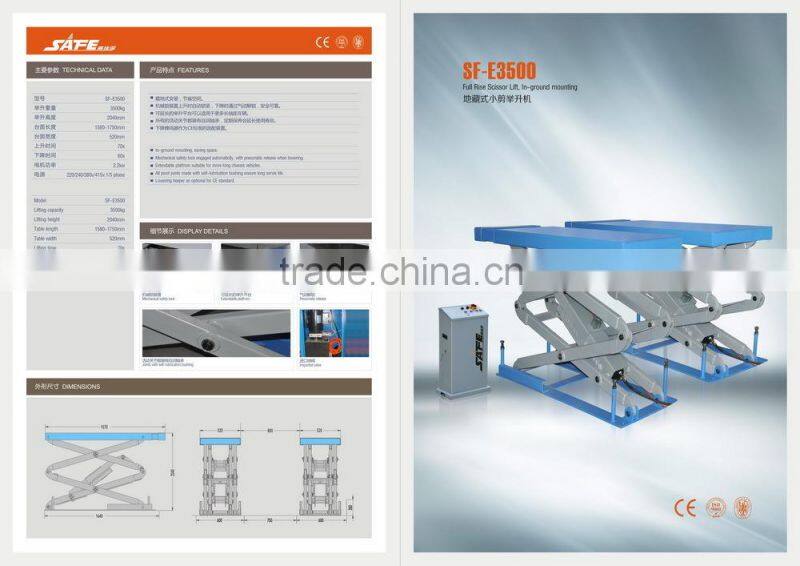 SF-H3500 Two Level Alignment Scissor Lift, Car Lift Equipment, Lift Car