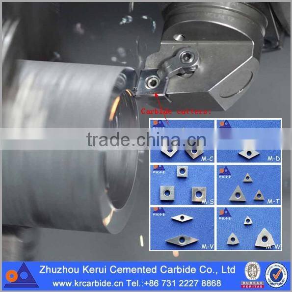 Polycrystalline diamond PCD inserts of carbide base