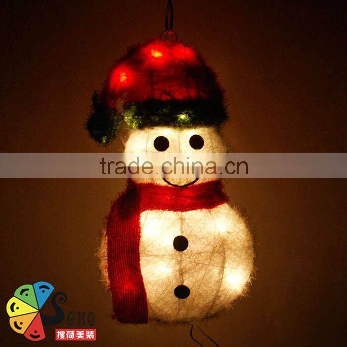 led light christmas snowman decoration