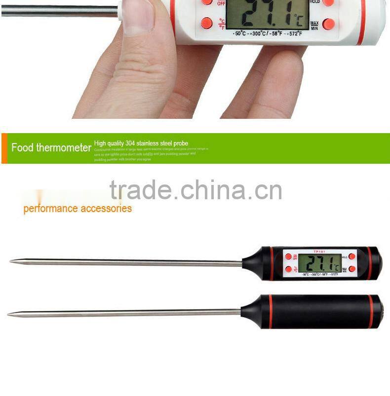 Digital Instant-Read Electronic Stainless Steel Metal Probe BBQ Food Kitchen Milk Bottle Temperature Thermometer
