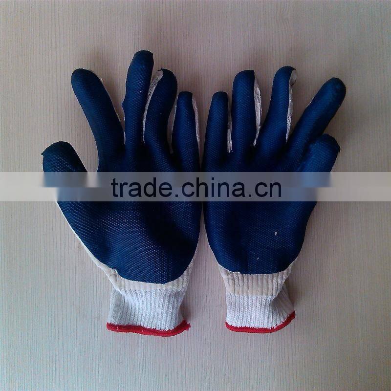 rubber coated cotton glove/polyester and spandex gloves