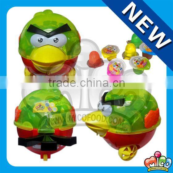 140pcs mini fruit jelly cup in toy bird
