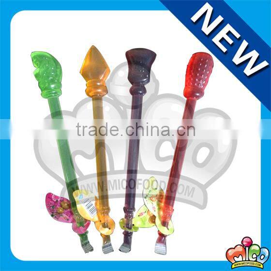 multi-colored weapon shaped jellly drink