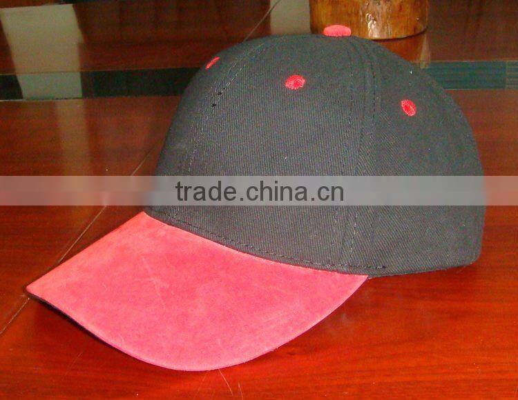 Customize high quality suede peak caps