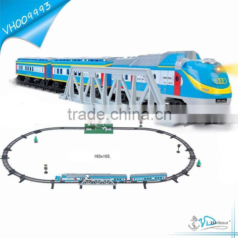 Battery Operated Smoke Large Toy Train Set