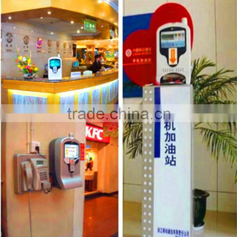 Bill y Coin Maquinas Operadas Telefono Publico de Carga