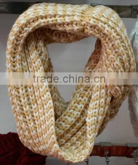 Warm Keeping 2014 New Style Acrylic Circle Loop Fashion Lady Winter Scarf