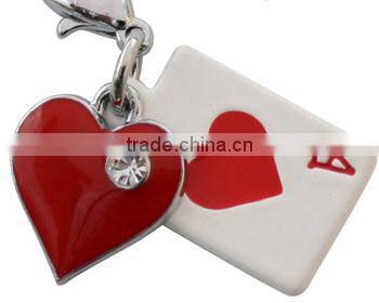 Promotional Poker Key Chain Personalized Poker Chip key chain Custom fashion poker key chain