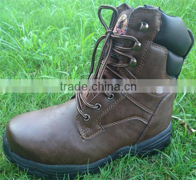 2016 Hot selling Genuine Leather steel toe safety shoes