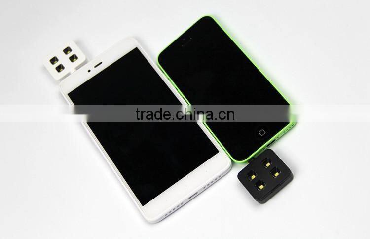 Universal iblazr RK06 RK-06 Mini Portable LED Selfie Flash Light Adapter for Phone Camera with 4 LED Light