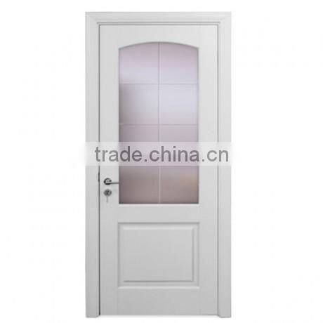 Wooden Doors Design Modern White Glass Door made in China