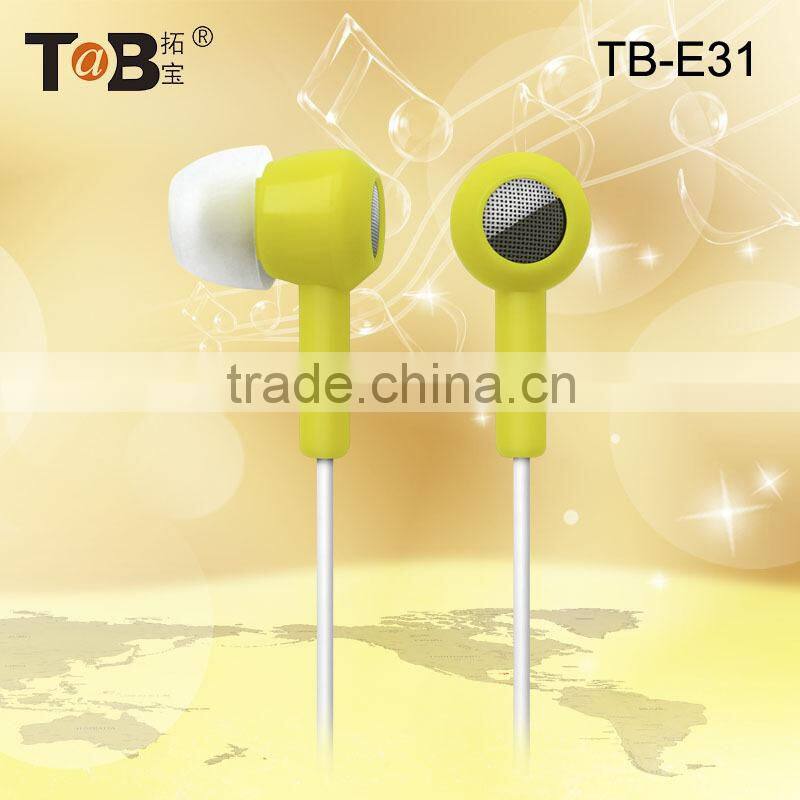 Factory direct sale earphone good quality without mic and volume control