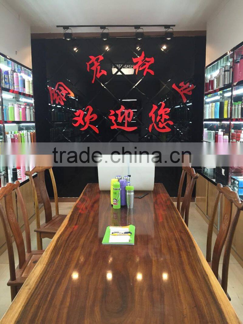 Vacuum Double Wall Travel Coffee Mug With Push Button Lid Handle