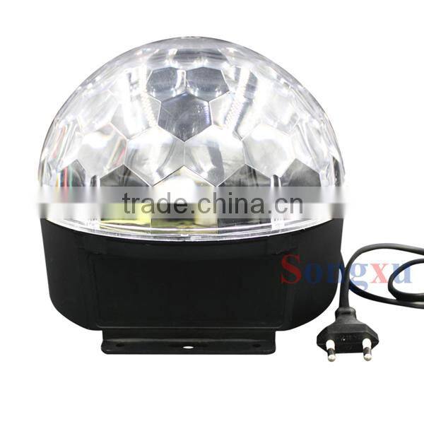 6pcs rgb crystal magic ball led lighting effects for ktv