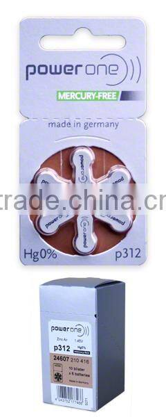 Good Quality hot sale Hearing Aid Zinc Air mercury free Battery power one battery size 13A