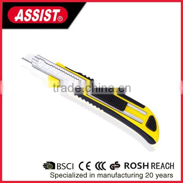 18mm utility knife, cutter,single blade,plastic handle ,Wooden working utility knife