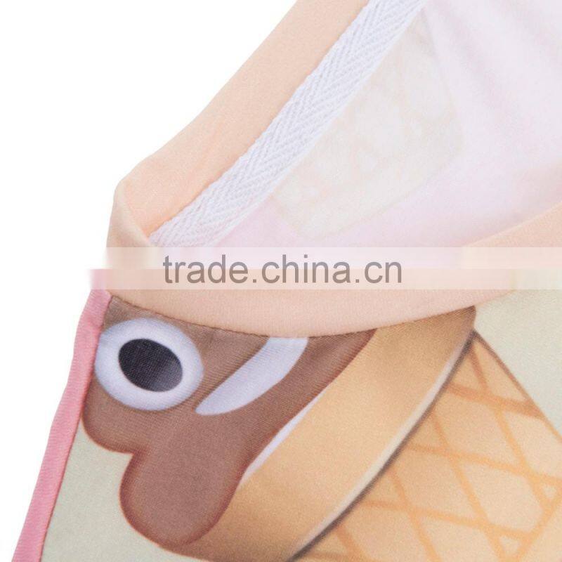 3D T shirt Emoji Icecream Poop Print Custom Girls T shirt Online Shopping