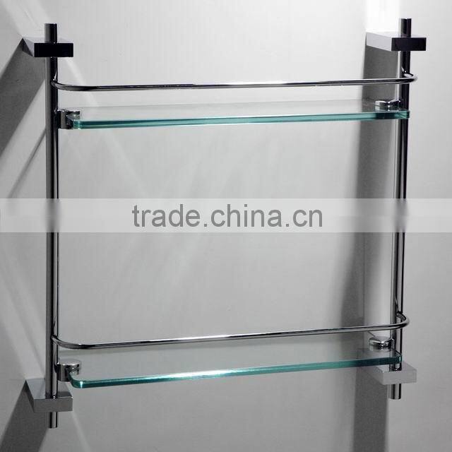 square stainless steel bathroom corner shelf with brass base corner shelf shower shelf