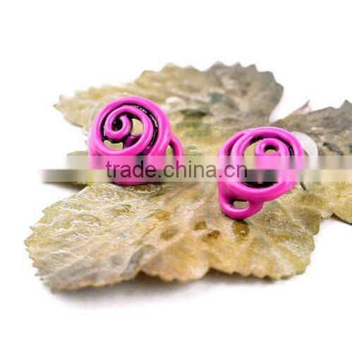 New design elegant enamel stud earring funky earrings for girls/