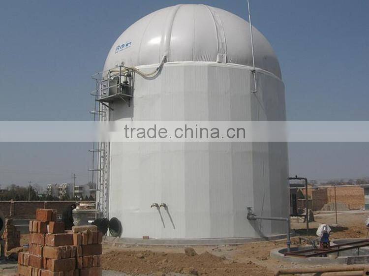 wastewater treatment anaerobic digestion tank made from glass fused to steel