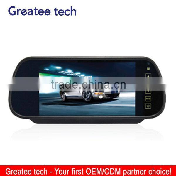 7inch car rear view mirror monitor with touch screen