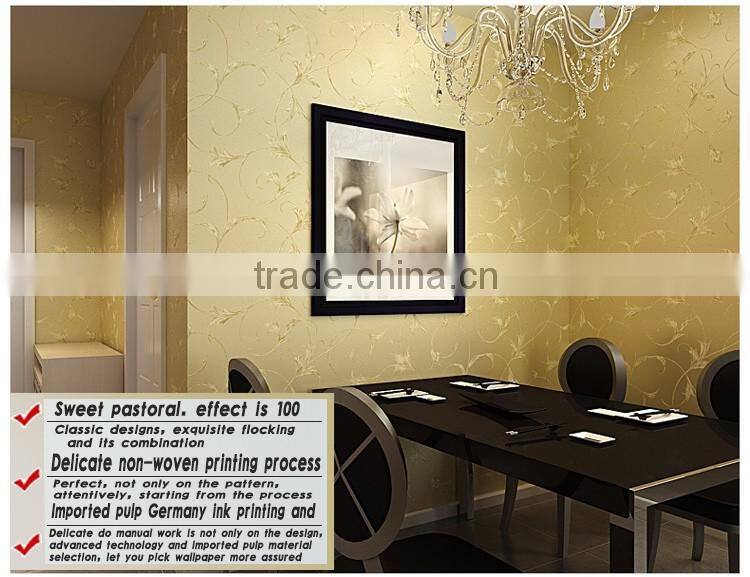 non woven economic room decoration wallpaper